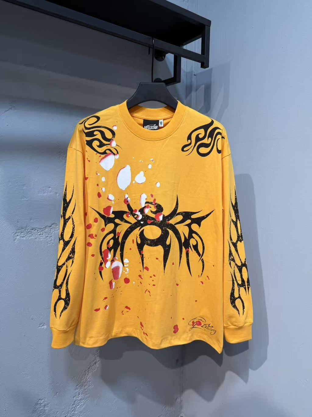 Hellstar Tribal Splatter Graphic Long-Sleeve T-Shirt — hero