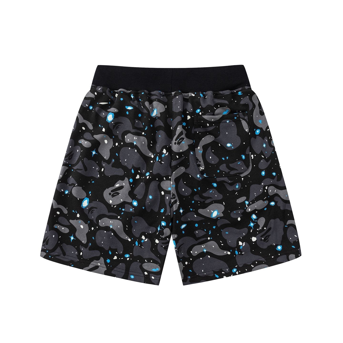 BAPE Camo Shark Graphic Shorts — back