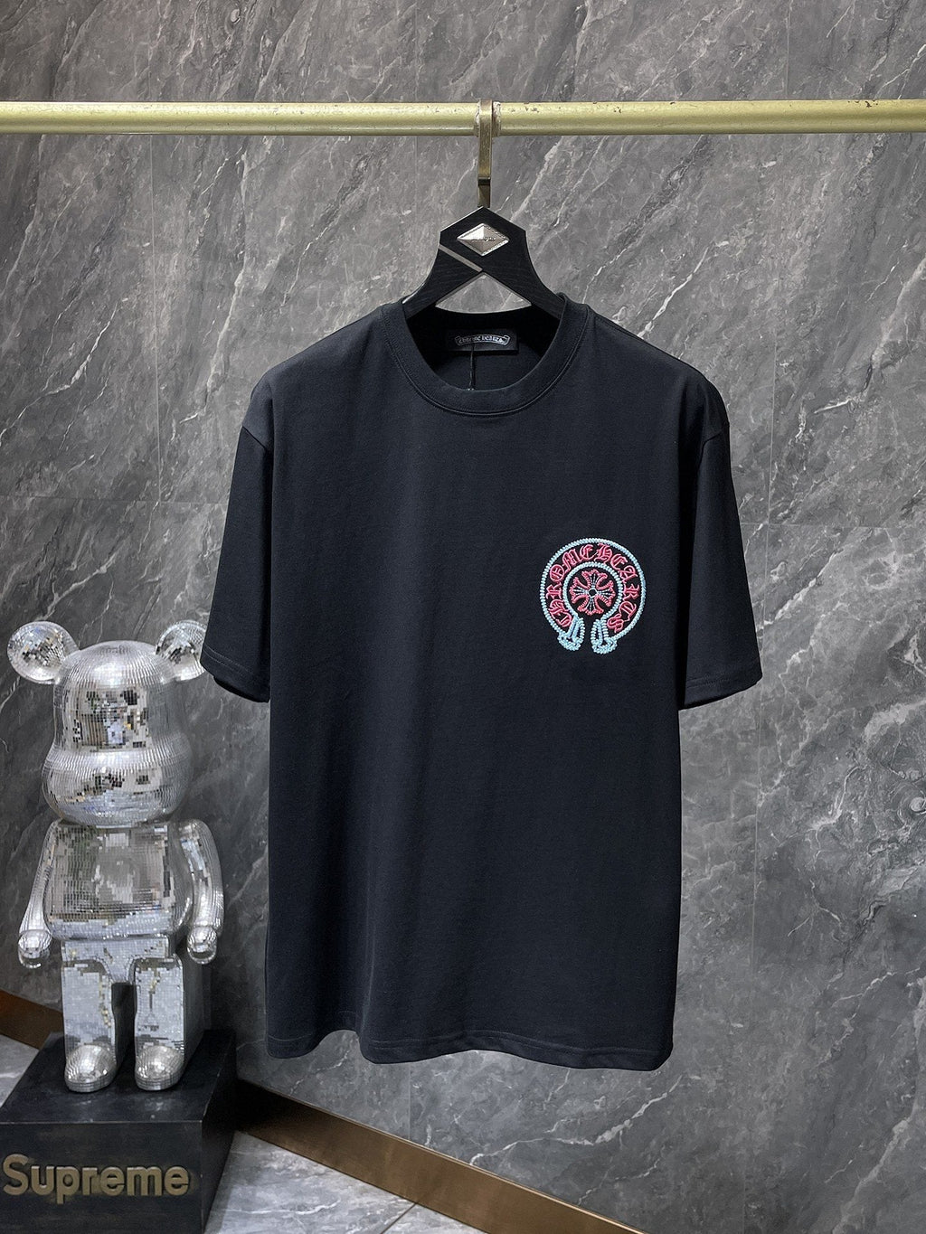 Chrome Hearts Horseshoe Sanskrit Cross Embroidered T-Shirt — hero