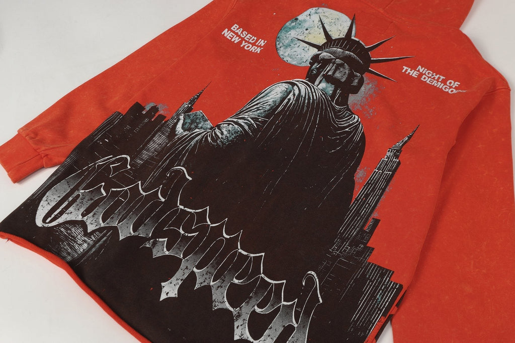 Godspeed Statue of Liberty Graphic Hoodie — detail