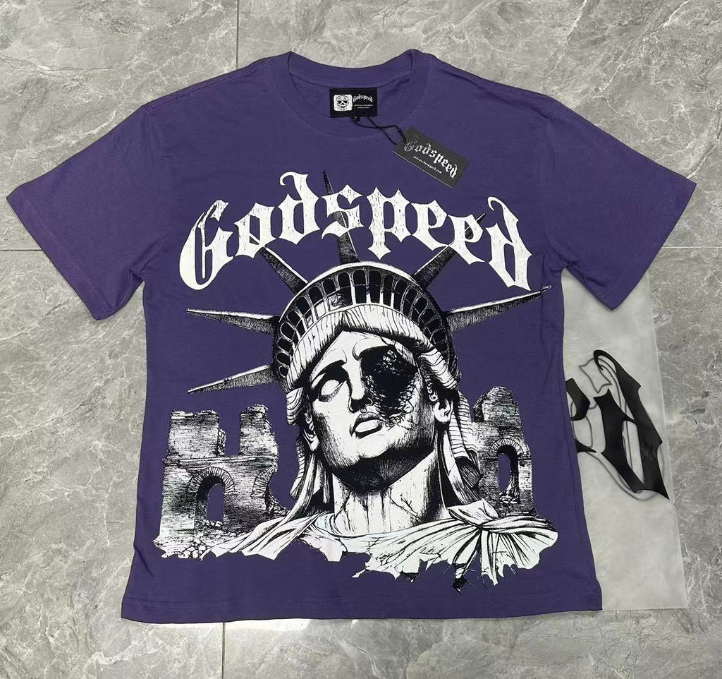 Godspeed Statue of Liberty Graphic T-Shirt — context