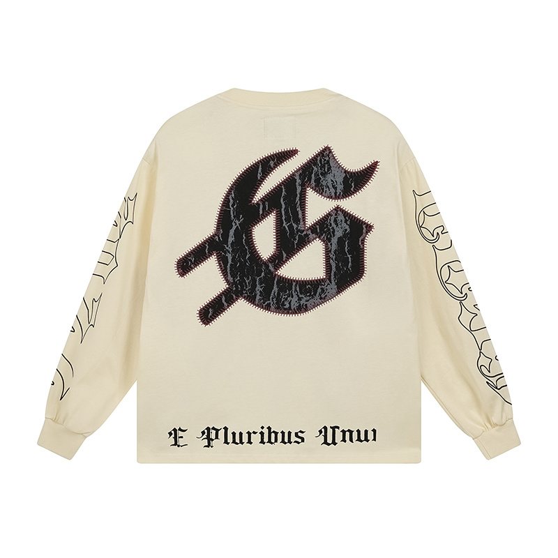 Godspeed Baseball Skeleton Graphic Long-Sleeve T-Shirt — back