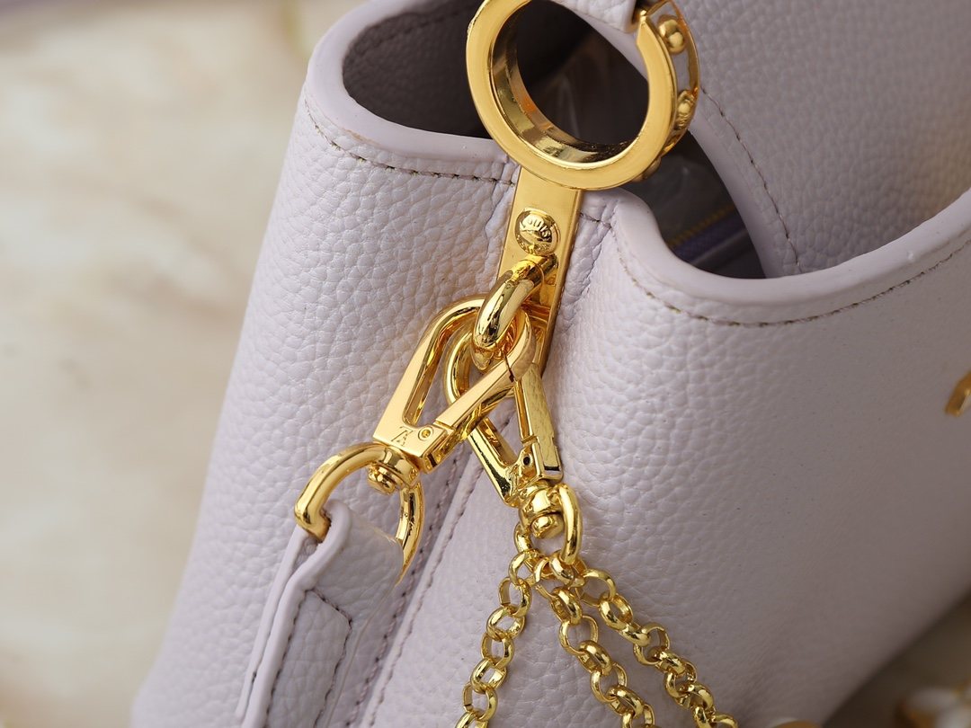 Louis Vuitton Capucines East-West Floral Chain Bag — detail