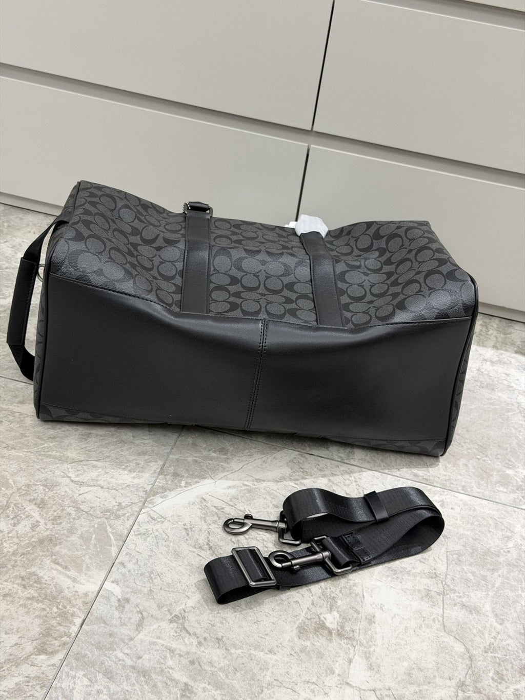 Coach C-Pattern Travel Duffel Bag — detail
