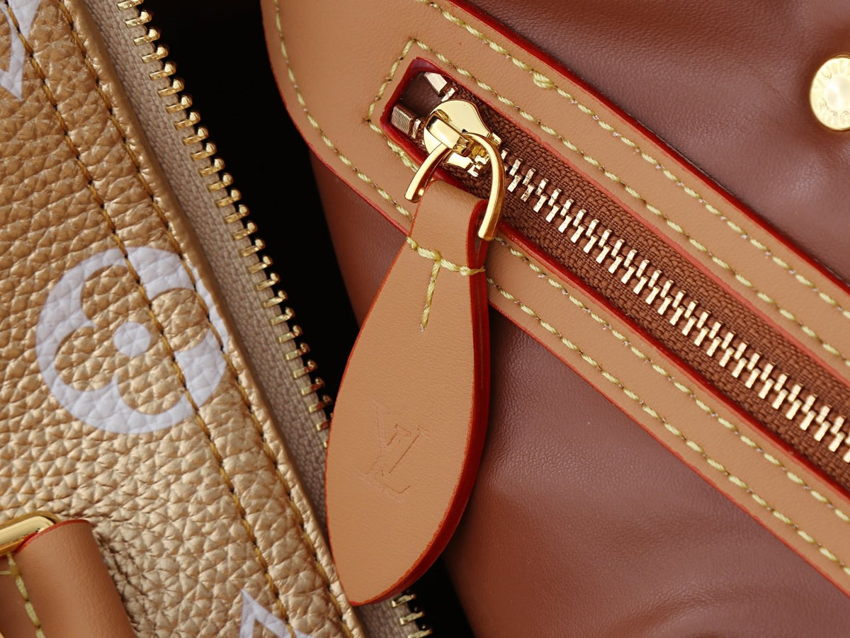 Louis Vuitton Speedy Bandoulière White Monogram Handbag — detail