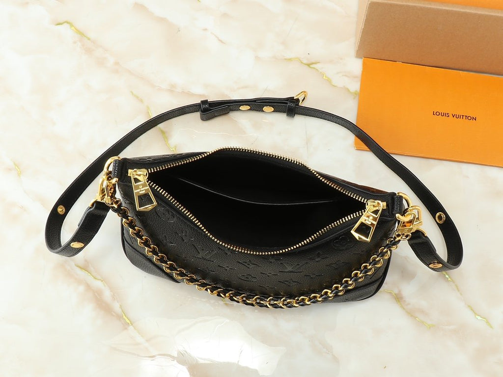 Louis Vuitton Boulogne Embossed Monogram Shoulder Bag — detail