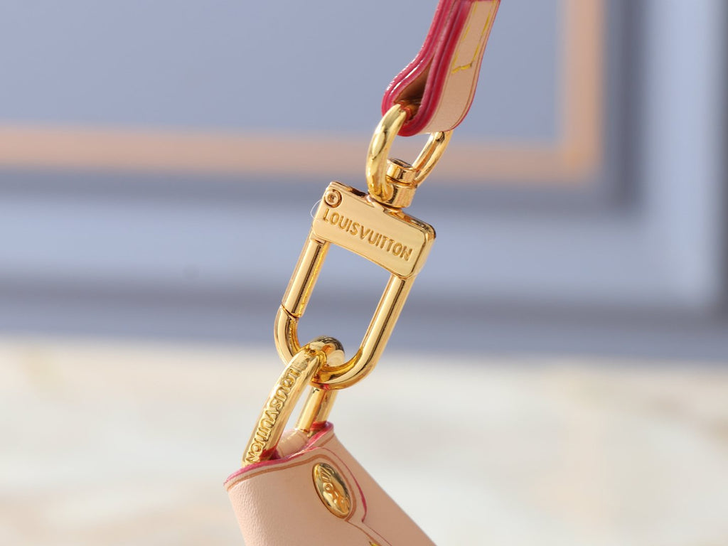 Louis Vuitton Pochette Mia Pink and White Monogram Shoulder Bag — detail