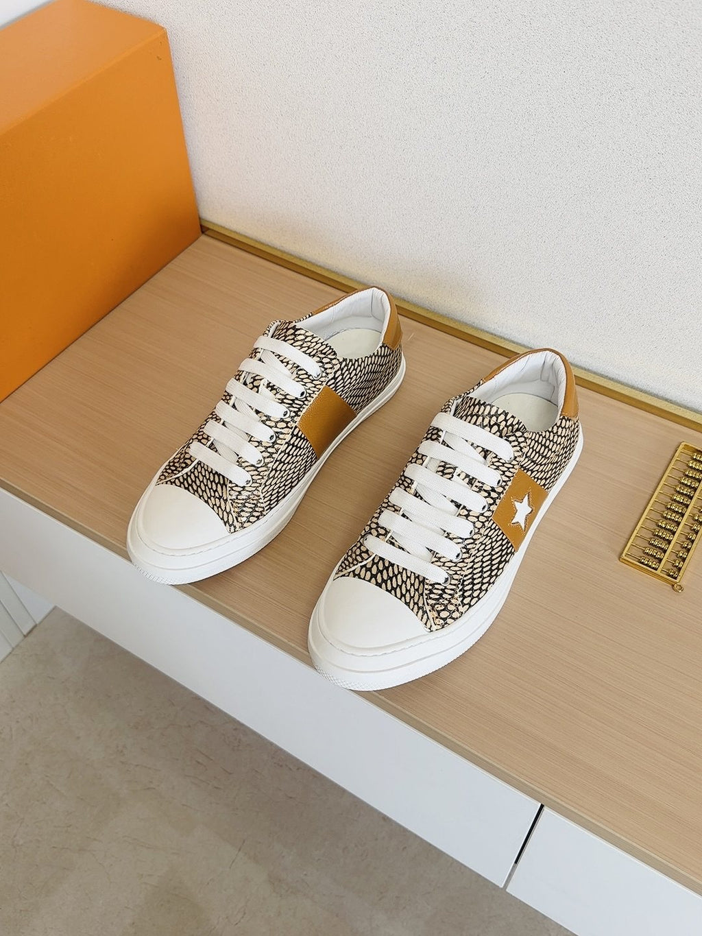 Louis Vuitton Men's Star-Panel Low-Top Sneakers — front