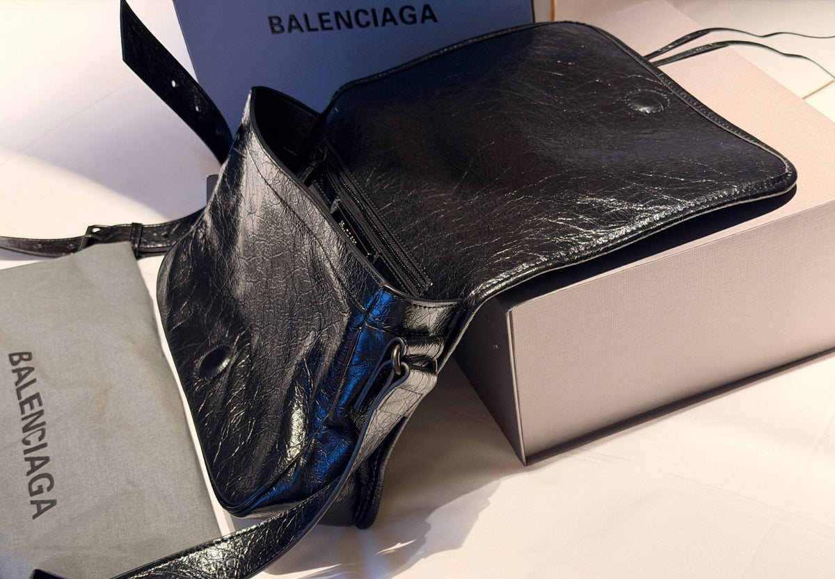 Balenciaga Studded Panel Shoulder Bag — detail
