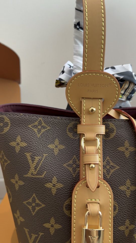 Louis Vuitton All In BB Monogram Bucket Bag — detail