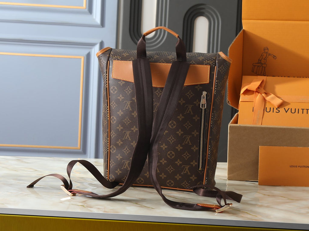 Louis Vuitton Flaneur Monogram Grid Backpack — back