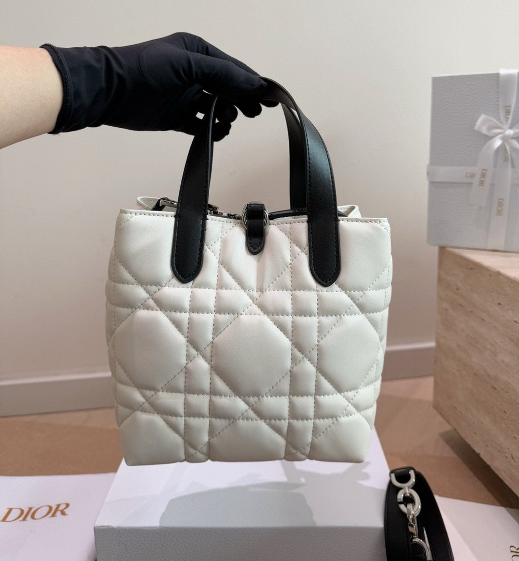 Dior Toujours Upright Quilted Tote Bag — back