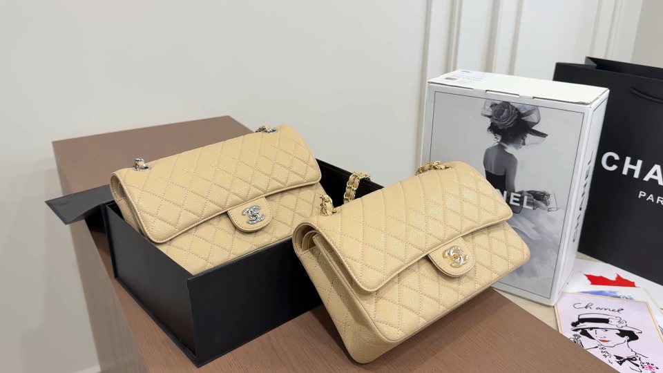 Chanel Classic Flap Quilted Shoulder Bag — comparison