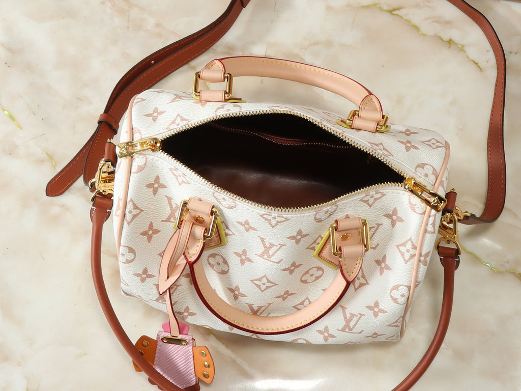 Louis Vuitton Crafty Speedy Bandoulière Monogram Bag — detail