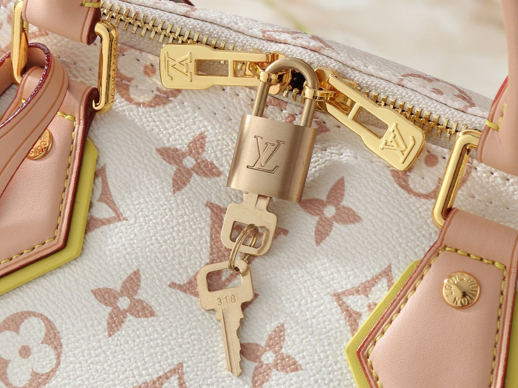 Louis Vuitton Crafty Speedy Bandoulière Monogram Bag — detail