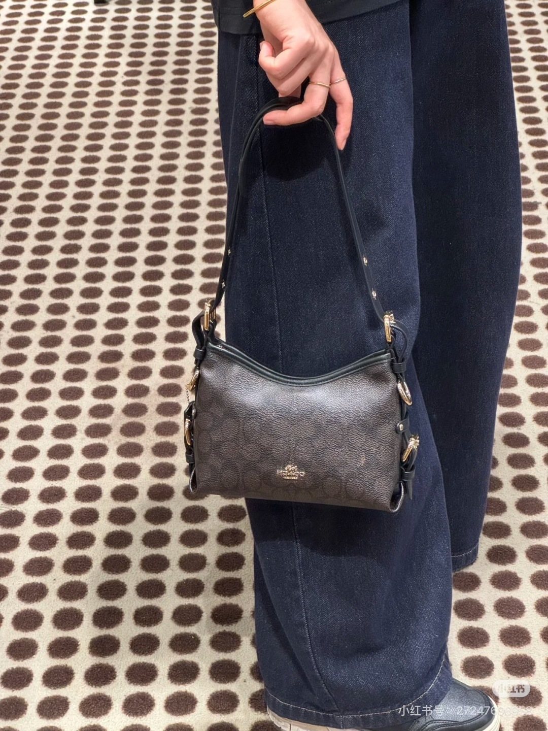 Coach Laurel Monogram Shoulder Bag — model