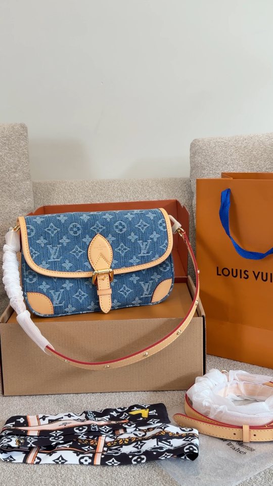 Louis Vuitton Diane Monogram Denim Shoulder Bag — hero