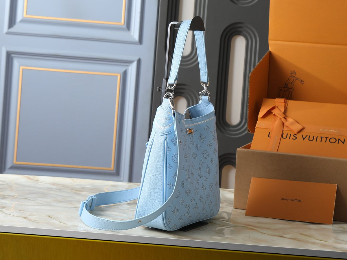 Louis Vuitton All Around Perforated Leather Shoulder Bag — side