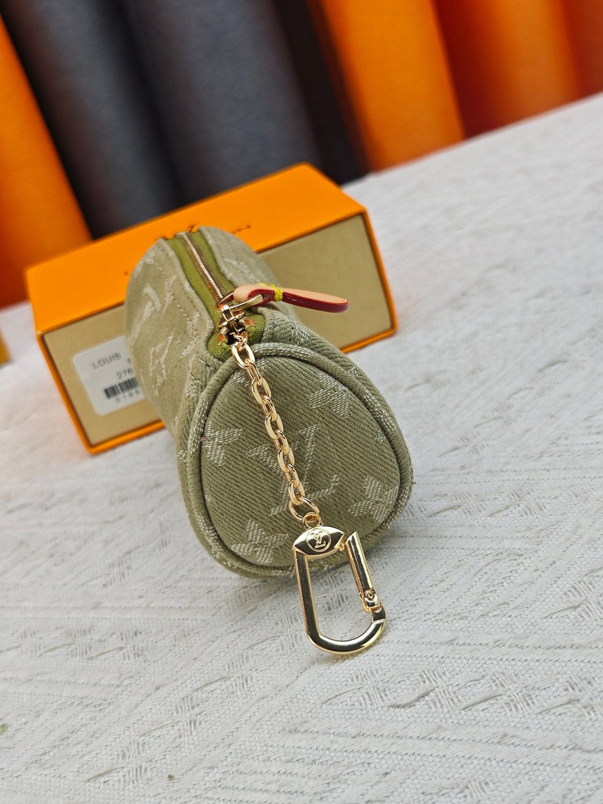 Louis Vuitton Speedy Trousse Monogram Denim Coin Pouch — side