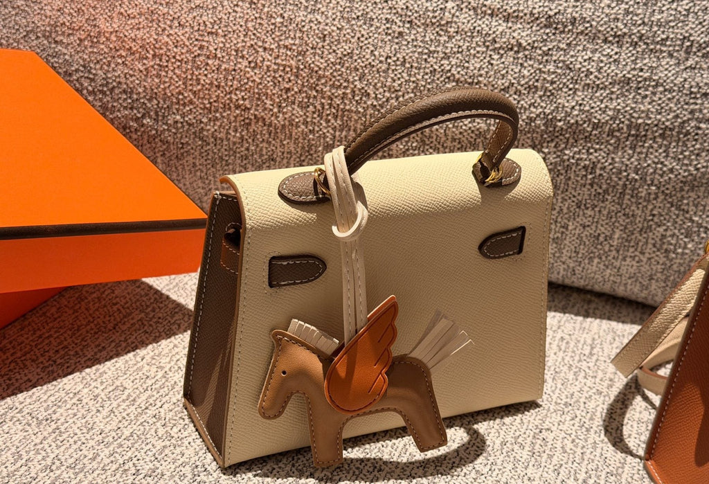 Hermès Mini Kelly Colorblock Top-Handle Bag — back
