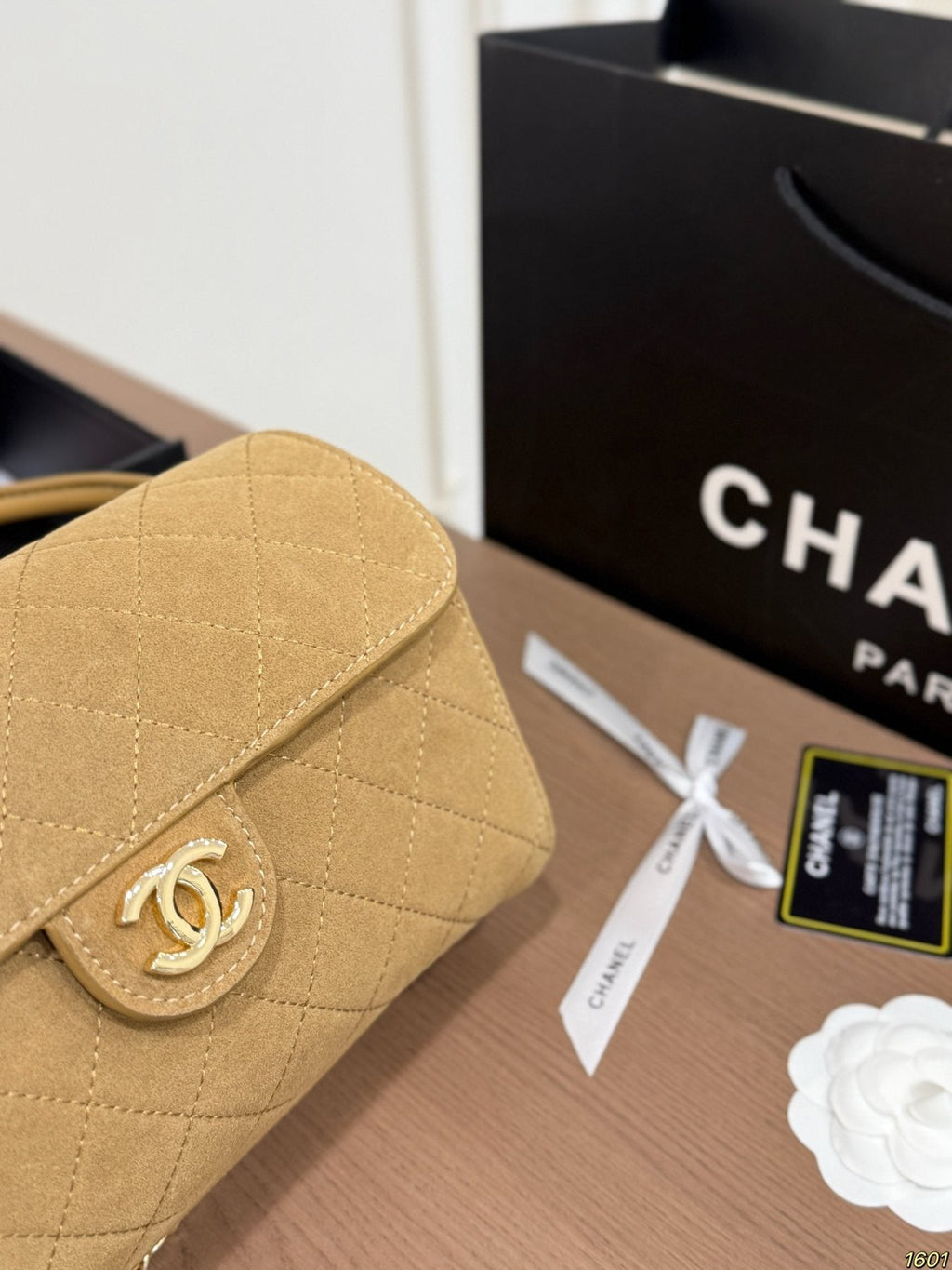 Chanel Quilted Bowling Shoulder Bag — detail