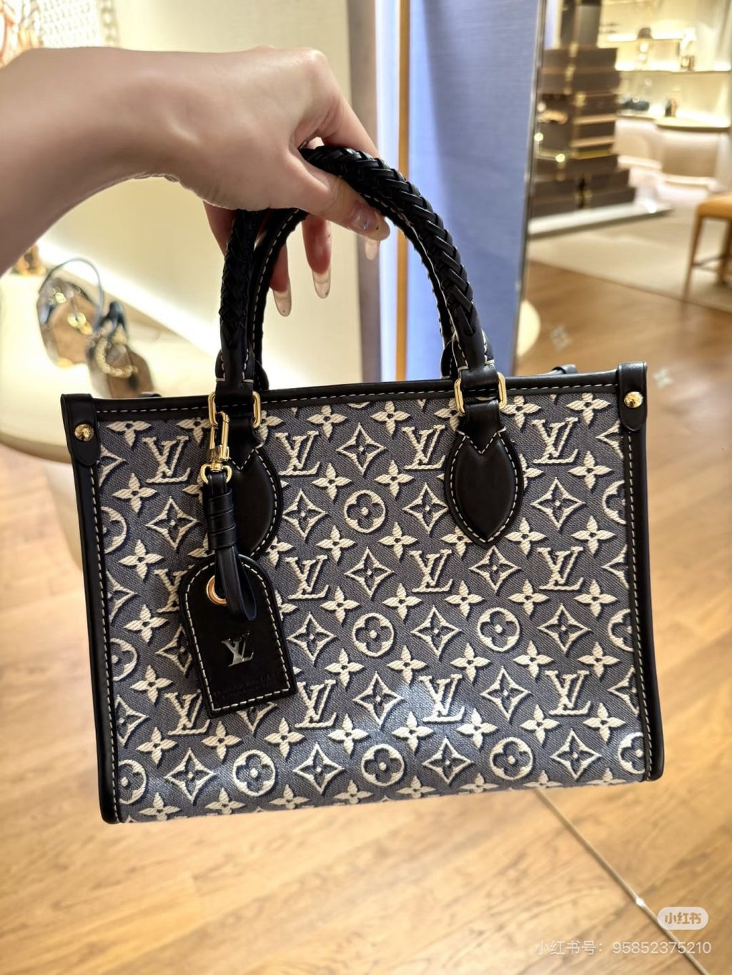 Louis Vuitton OnTheGo Denim Monogram Tote — hero