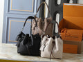 Louis Vuitton Muria Braided-Handle Bucket Bag — comparison