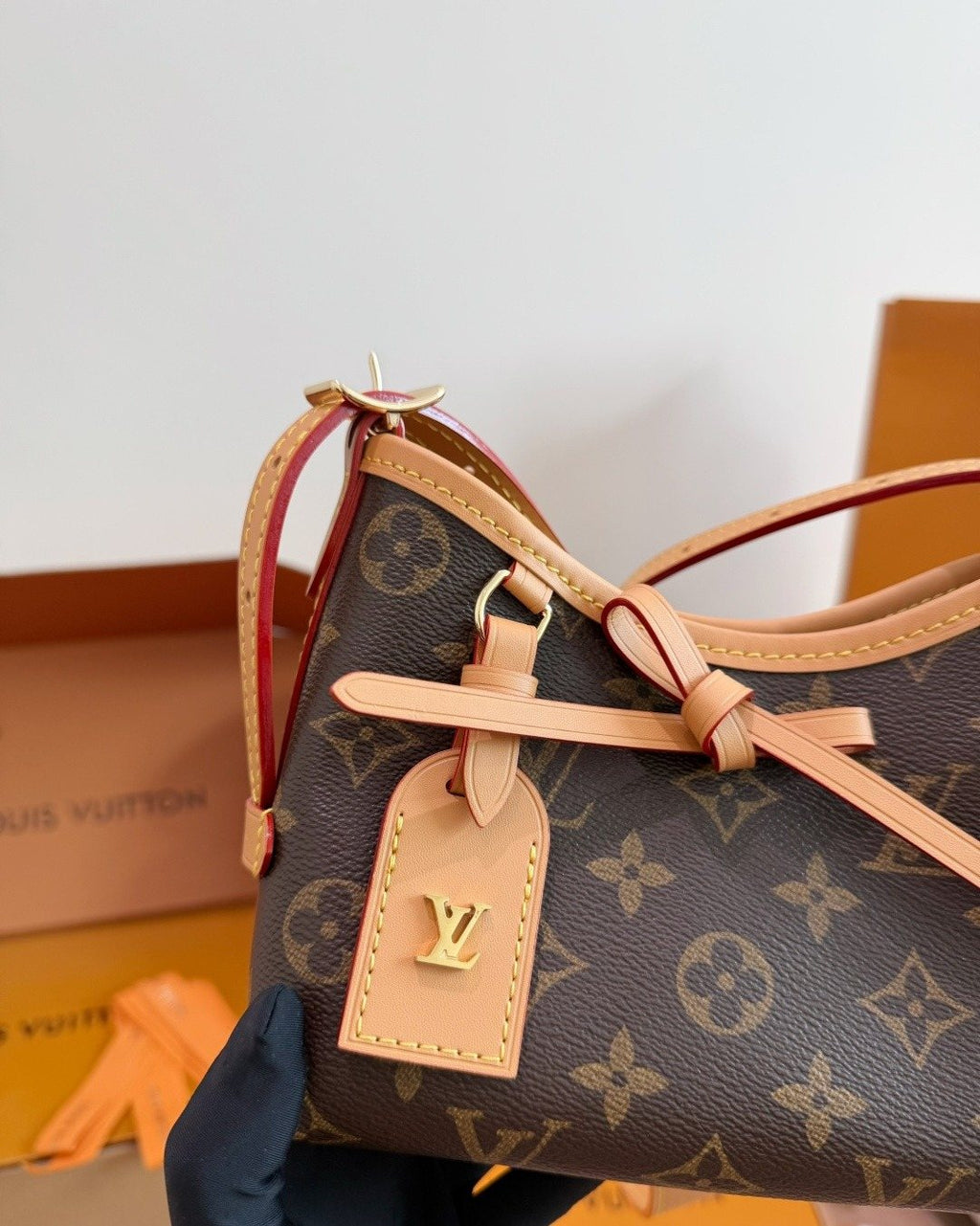 Louis Vuitton Nano Carryall Monogram Handbag — front