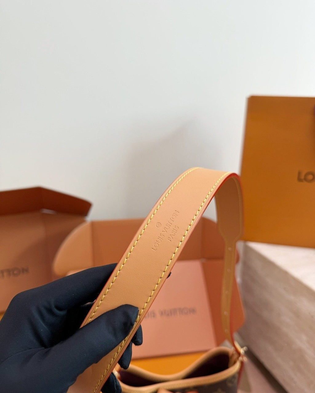 Louis Vuitton Nano Carryall Monogram Handbag — detail