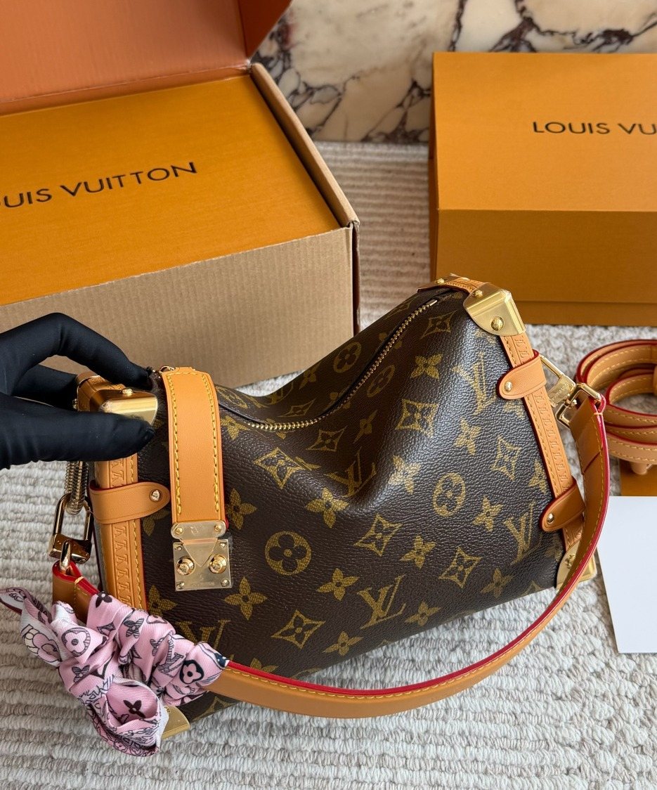 Louis Vuitton Side Trunk Monogram Handbag — back