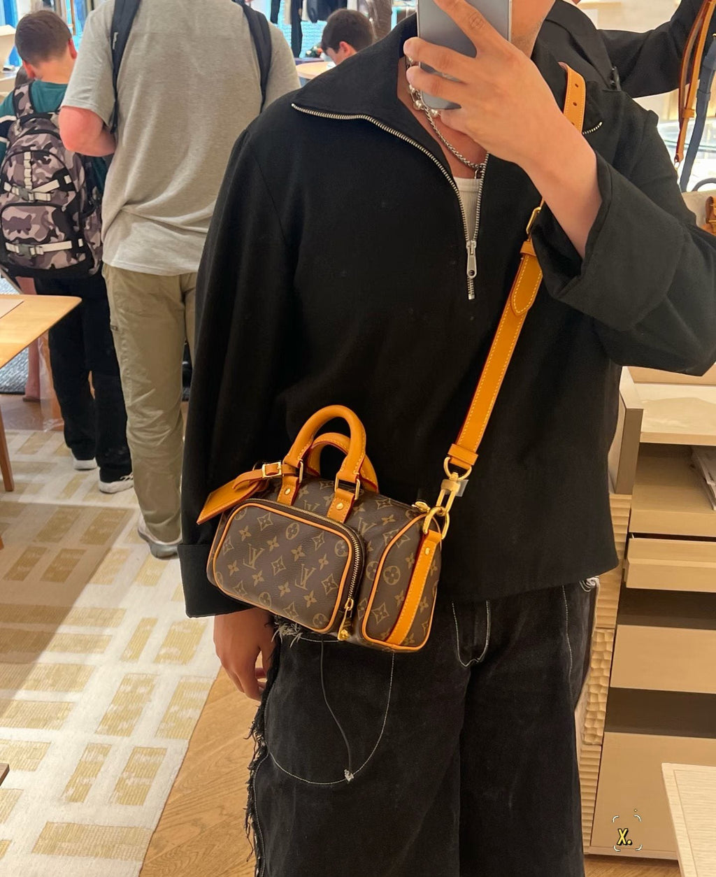 Louis Vuitton Keepall Front Pocket Barrel Bag — model