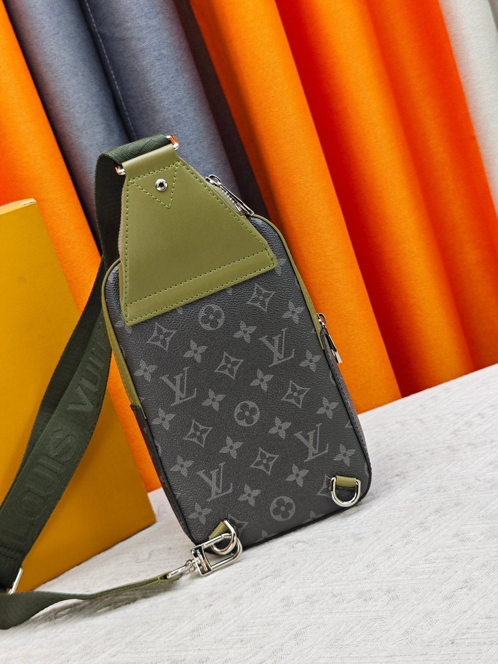 Louis Vuitton Avenue Monogram Eclipse Sling Bag — back