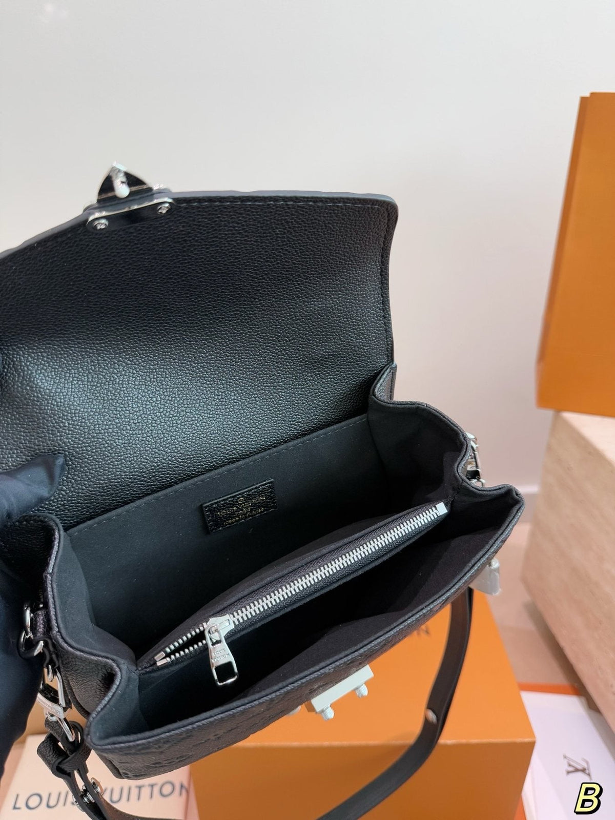 Louis Vuitton Pochette Métis East West Embossed Shoulder Bag — detail