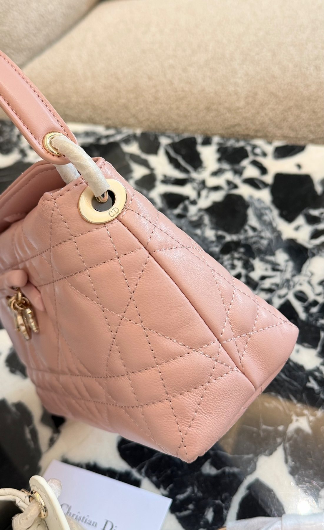 Dior Adiorable Top Handle Bow Bag — side
