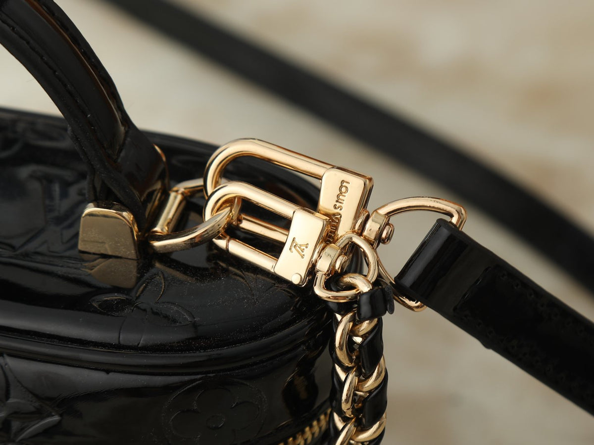 Louis Vuitton Vanity Chain Pouch Embossed Motif Bag — detail