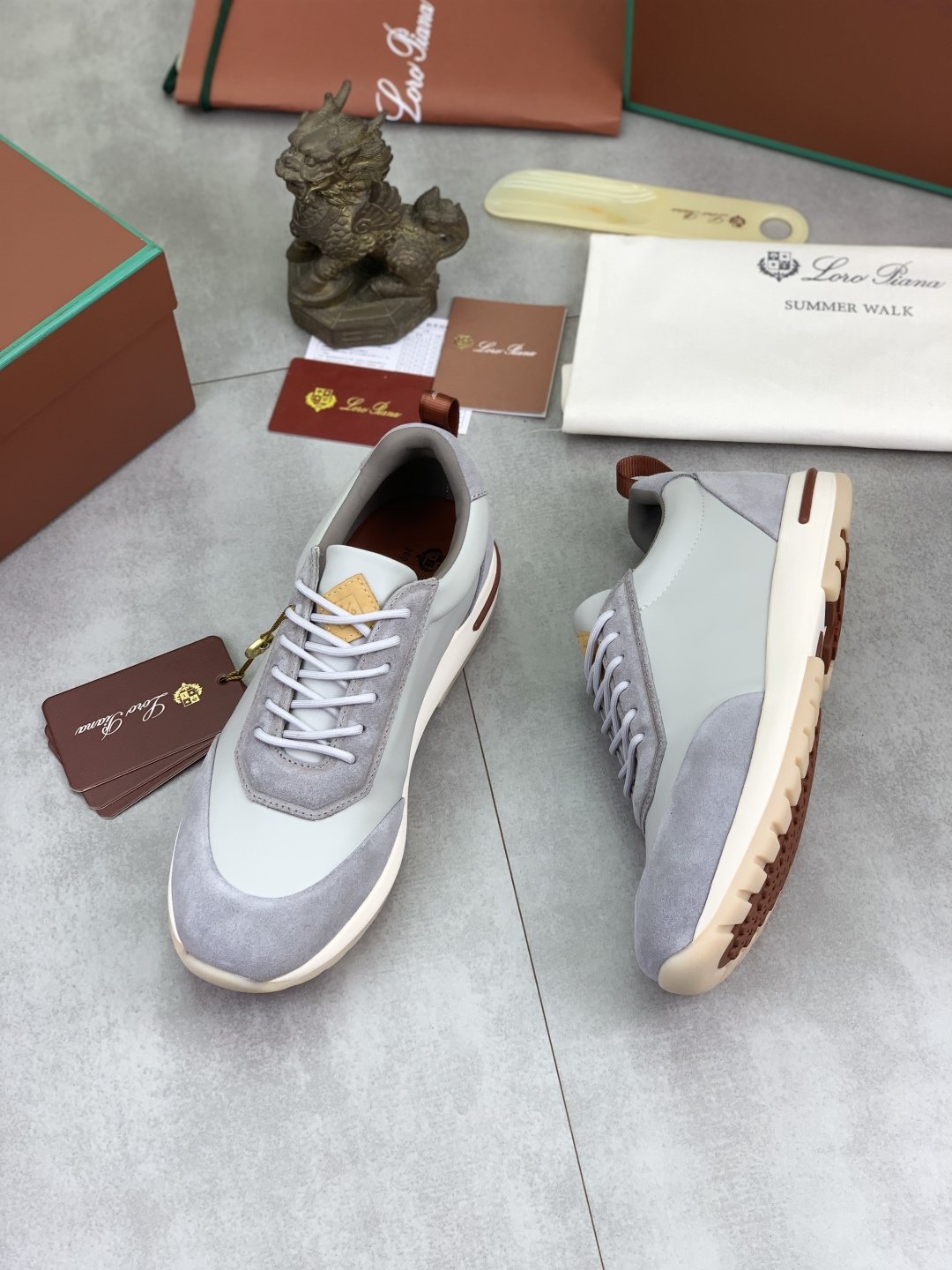 Loro Piana Week End Walk Men's Sneakers — side