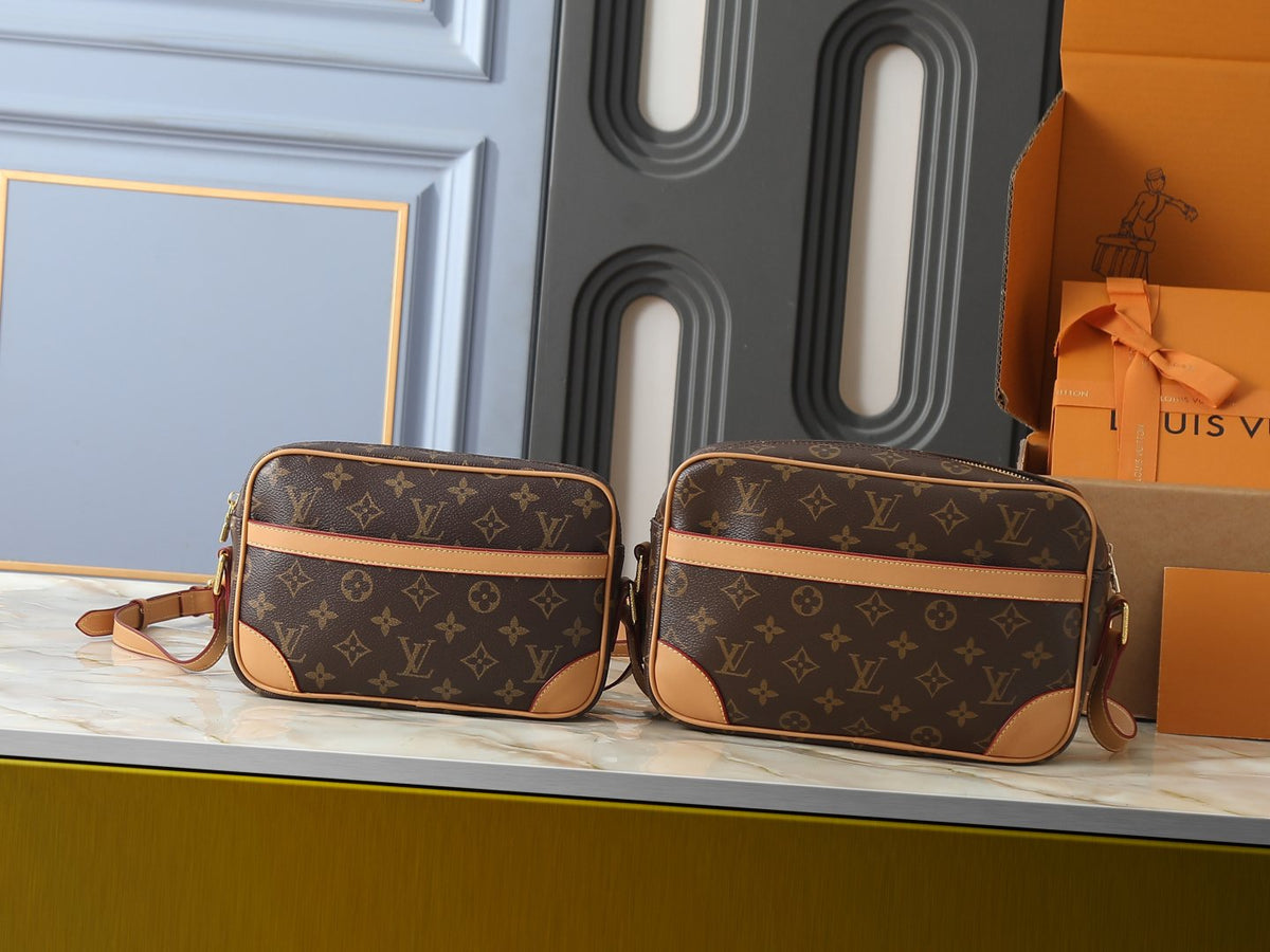 Louis Vuitton Monogram Camera Crossbody Bag — comparison
