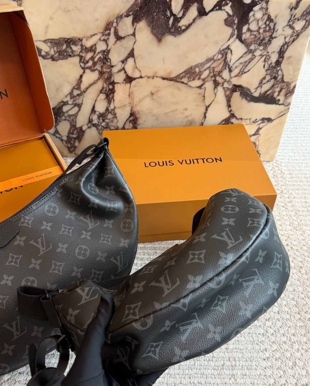 Louis Vuitton Monogram Crescent Crossbody Bag — detail