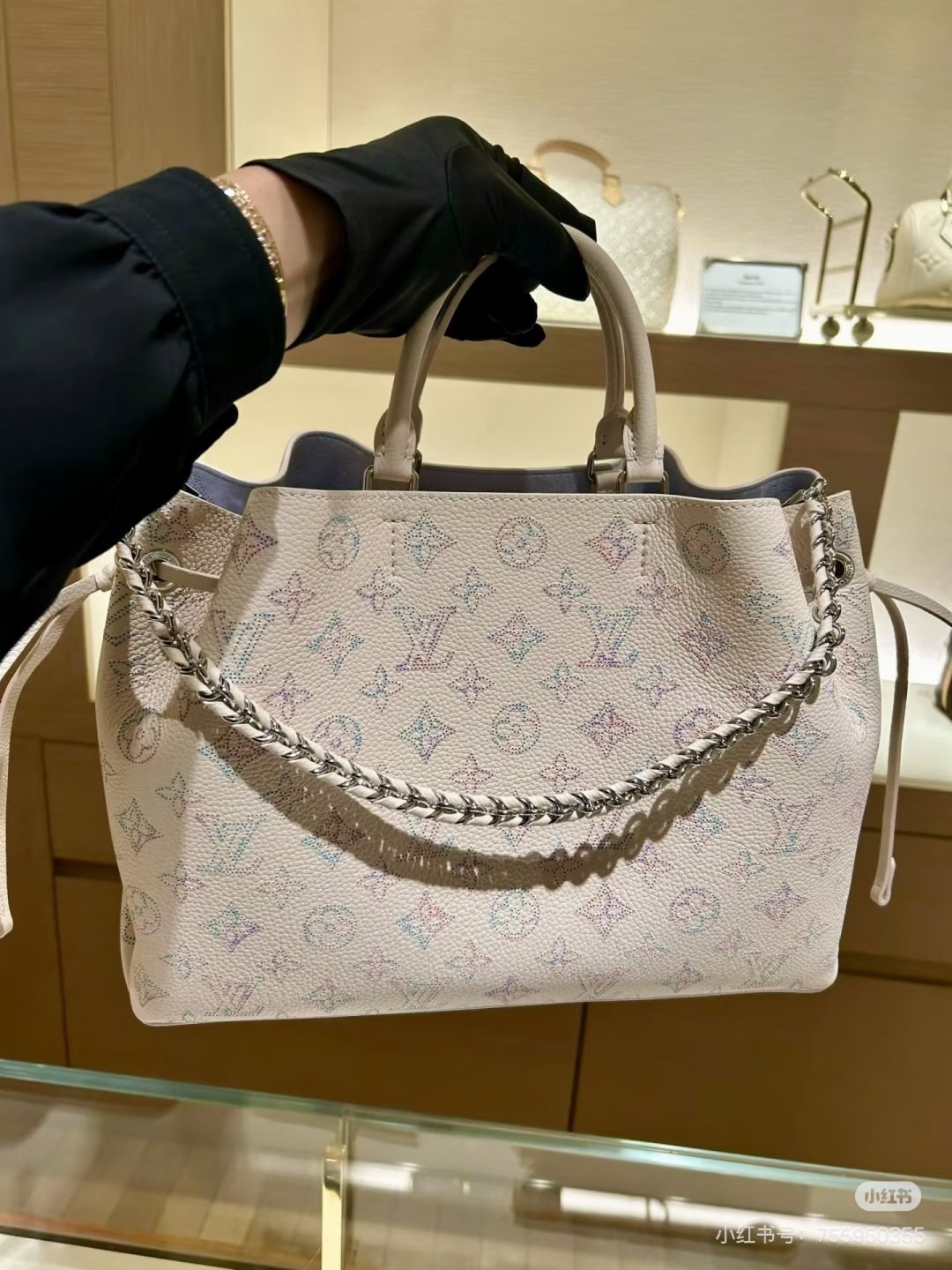 Louis Vuitton Hina Mahina Monogram Tote — model