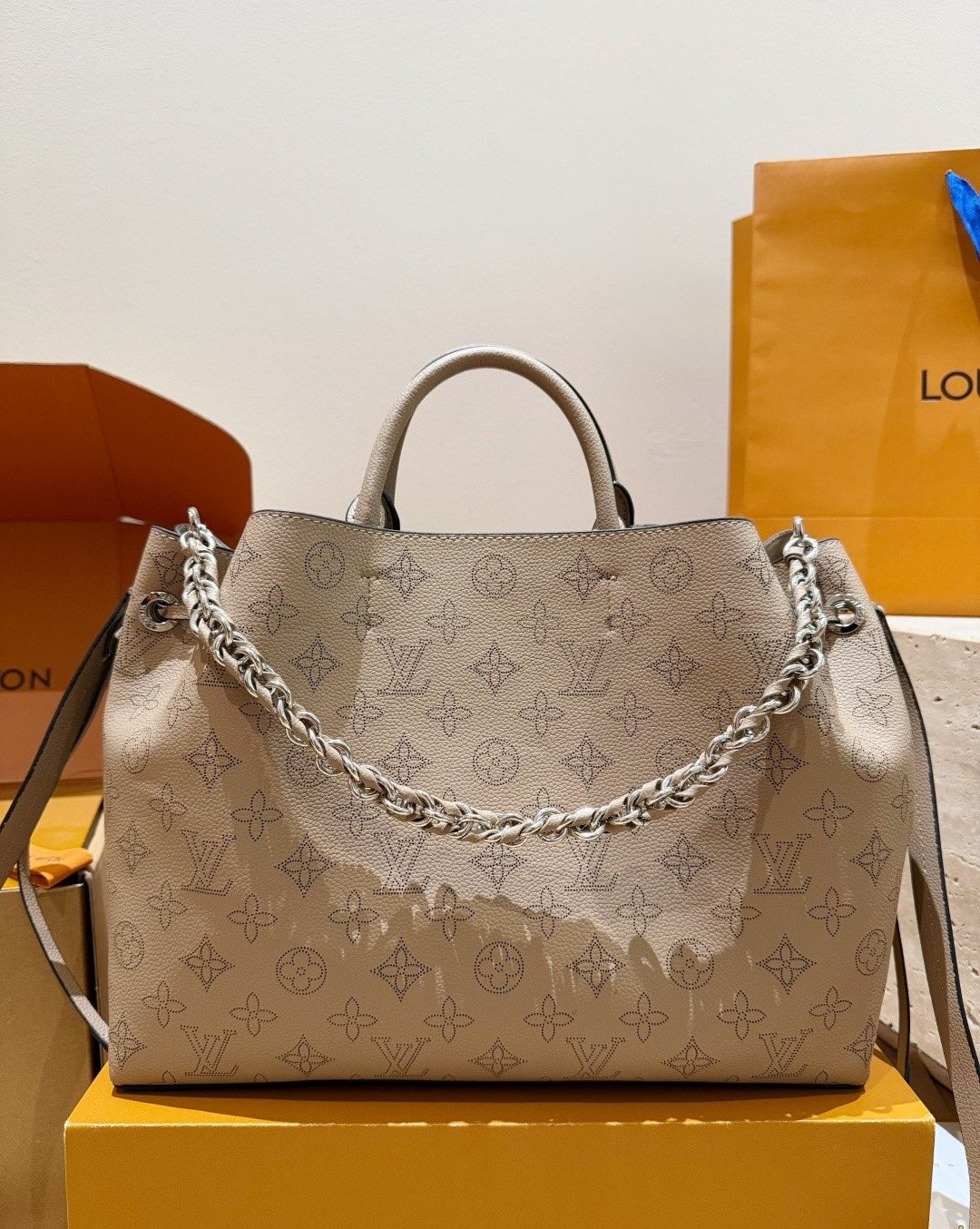 Louis Vuitton Hina Mahina Monogram Tote — front