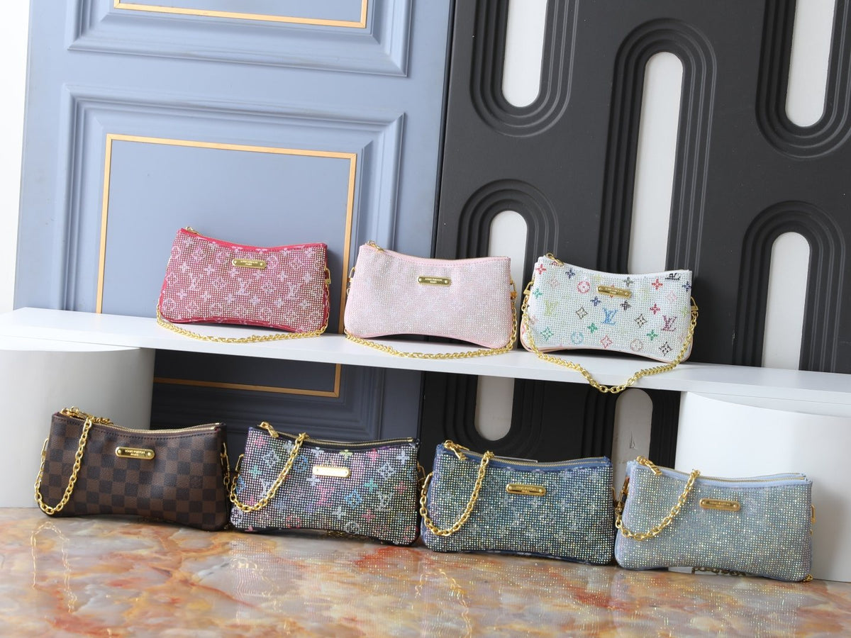 Louis Vuitton Liv Pochette Double-Zip Shoulder Bag — comparison