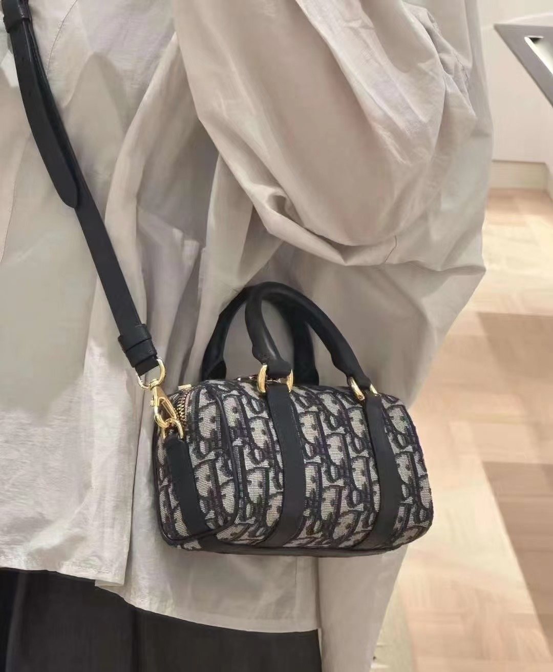 Dior Groove Zip-Top Boston Bag — model