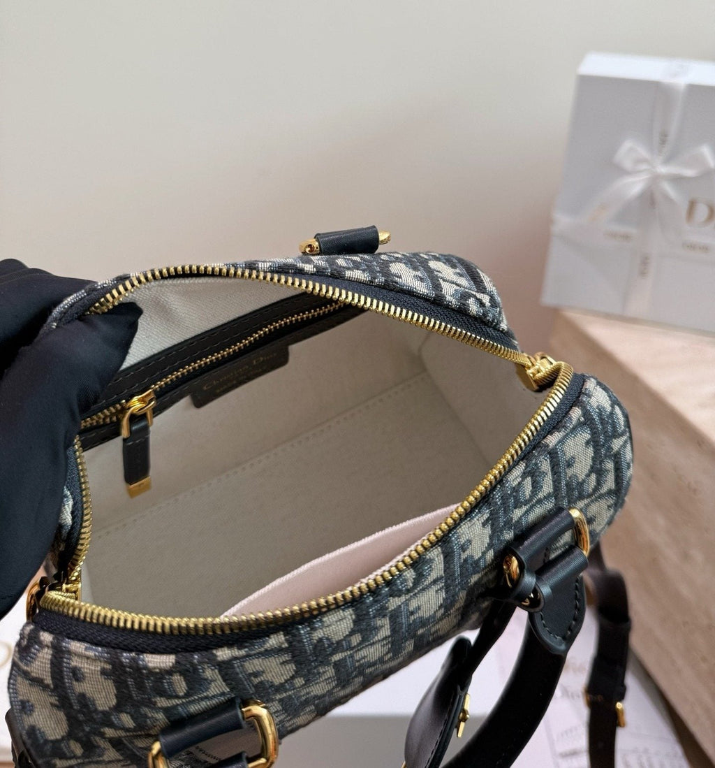 Dior Groove Zip-Top Boston Bag — detail
