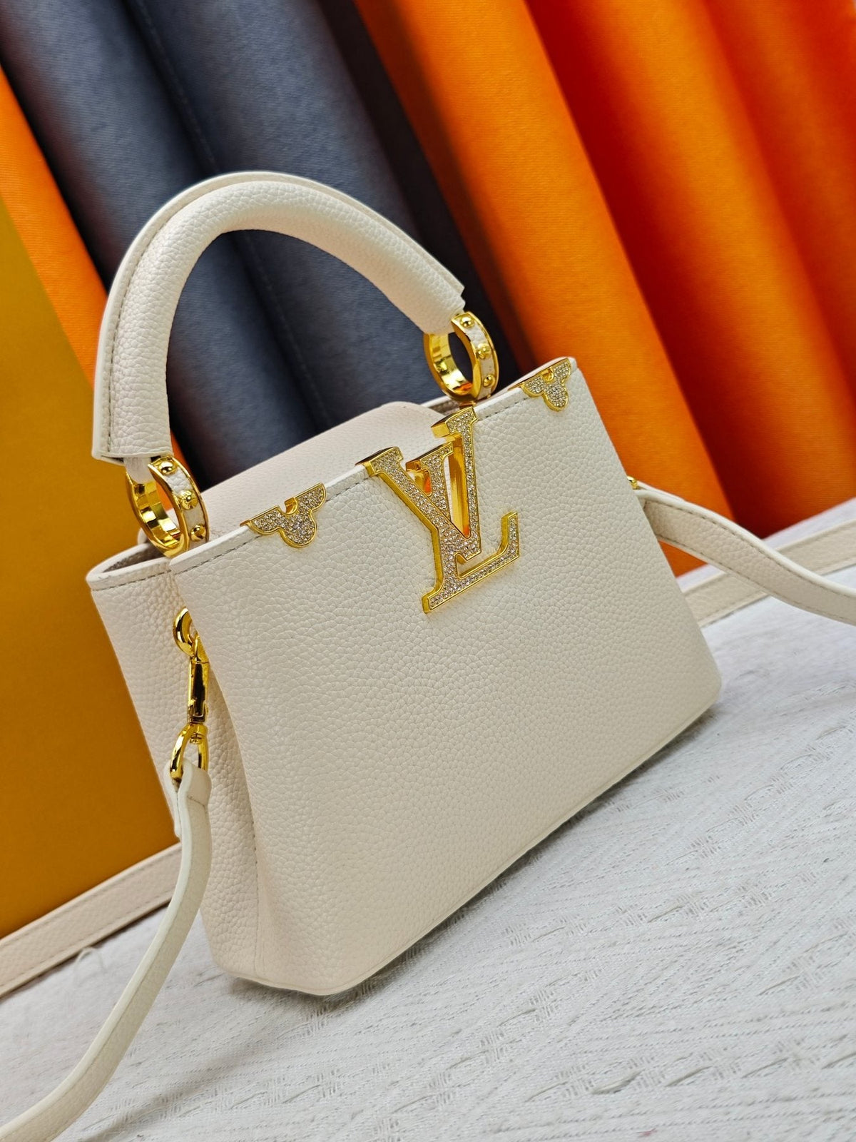 Louis Vuitton Capucines Flower Crown Top-Handle Bag — front