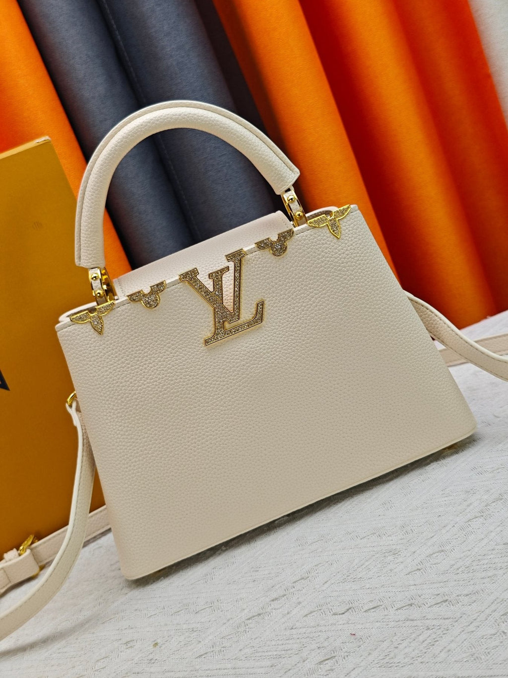 Louis Vuitton Capucines Flower Crown Top-Handle Bag — front