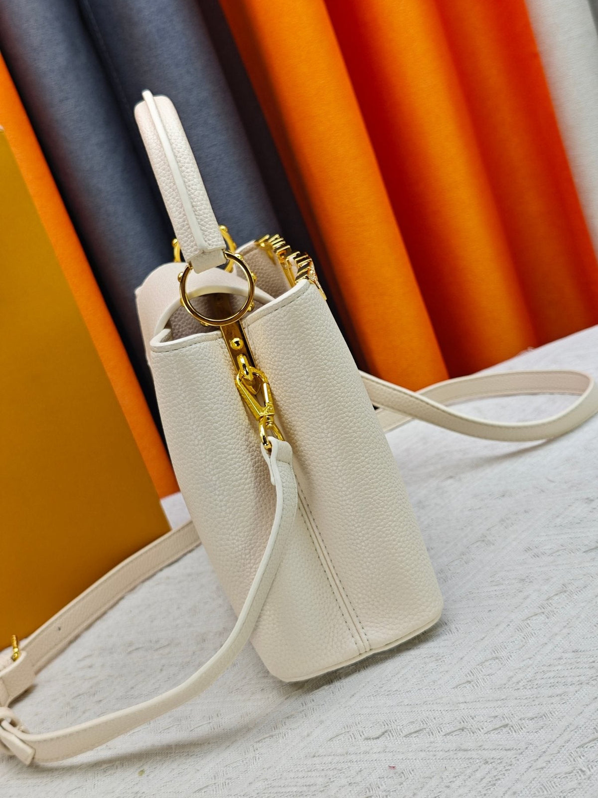 Louis Vuitton Capucines Flower Crown Top-Handle Bag — side