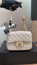 Chanel CF Quilted Flap Bag with Ball Chain Adjuster — hero