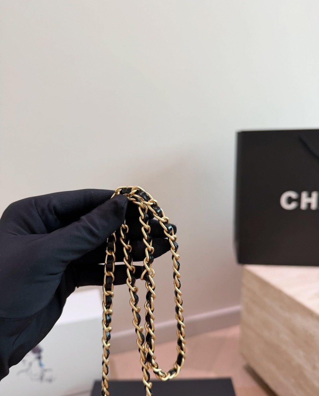 Chanel Kelly Quilted Top-Handle Bag — detail