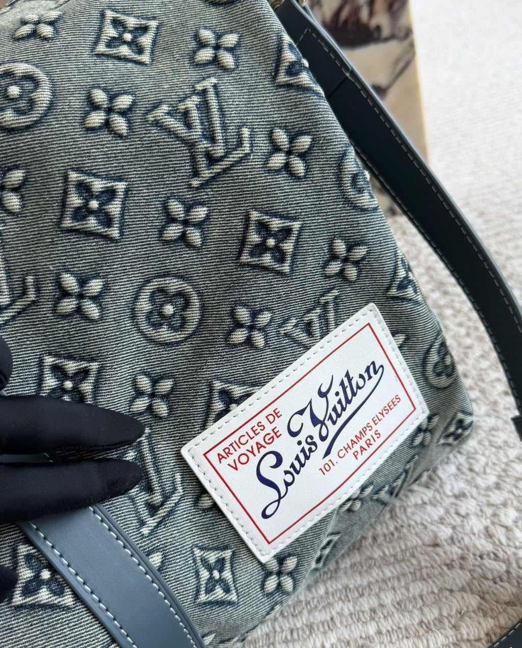 Louis Vuitton Keepall Monogram Travel Duffel — detail