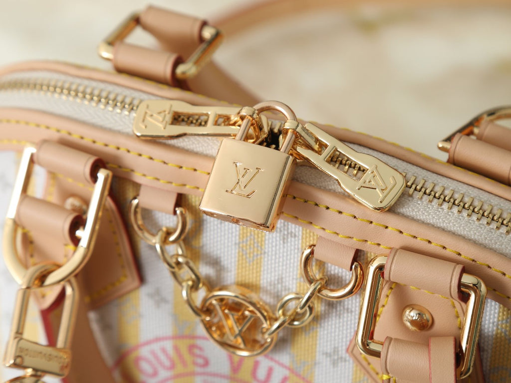 Louis Vuitton Alma BB Domed Top-Handle Bag — detail
